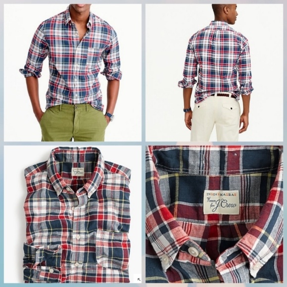 J. Crew | Shirts | Jcrew Slim Indian 